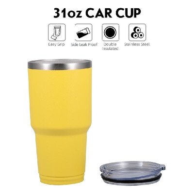 

Car Cup with Lid 304 Stainless Steel Tumble Coffee Cup Drinking Cup Tea Cup Water Cup