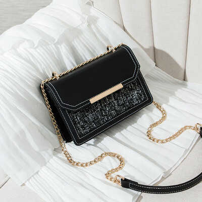 

Autumn&winter fresh female bag tide Korean version of the chain hour still single shoulder oblique satchel
