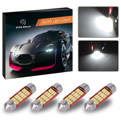 

4x White Festoon 4014 16SMD DC12V led light bulbs