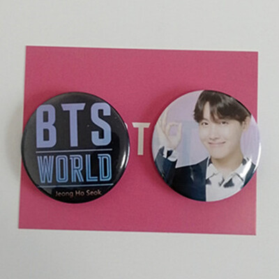 

CAR-TOBBY 2PCSSet Kpop BTS Creative Badge Pin Brooch