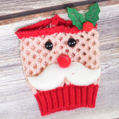 

New Christmas Party Red Wine Bottle Cover Bag Case Santa Man Elk Dinner Decor