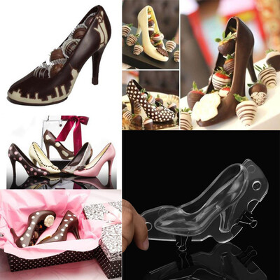 

Gobestart 3D High Heel Shoe Chocolate Mould Candy Cake Jelly Mold Wedding Decorating DIY
