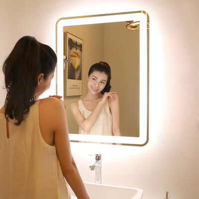

Rectangular illuminated bathroom mirror 19001