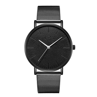

Hot Sale Women Watch Large Dial Thin Scale Clock Business Leather Strap Quartz Ladies Wristwatch Simple Zegareki Damsk