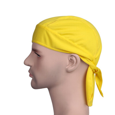 

Outdoor Quick Dry Solid Cycling Cap Headbands Head Scarf Headscarf Headband Summer Men Running Riding Pirate Hat Shape
