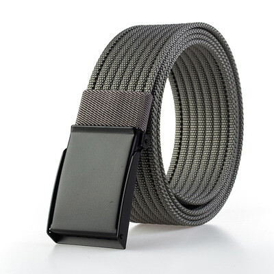 

Trend Nylon Man&Women belt fashion Black Automatic buckle Men belt outdoor casual cowboy pants belt 120cm