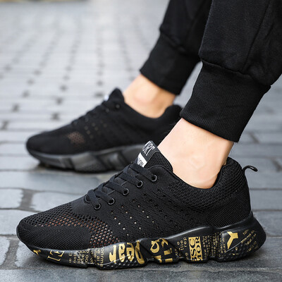 

2019 new summer shoes mens wisdom smoked shoes tide shoes breathable casual wild Korean version of the trend of black flying woven shoes