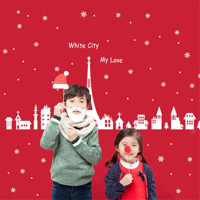 

Tailored 2019 Merry Christmas Household Room Wall Sticker Mural Decor Decal Removable