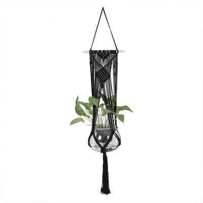 

Greensen Plant Hanger Knitted Cord Hanging Plants Basket Cotton Rope Flower Pot Holder