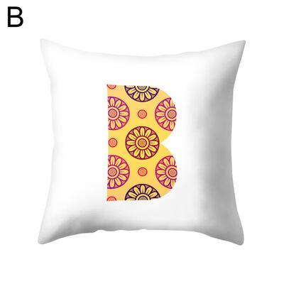 

Simple English Letter Square Pillow Case Cushion Cover Sofa Bed Car Office Decor