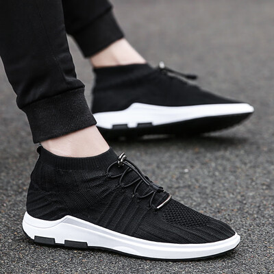 

2019 new mens casual canvas shoes Korean version of the trend of England wild increase shoes mens summer tide shoes mens shoes