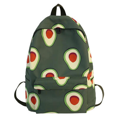 

Cute Cartoon Print Backpack Women Girl Large Capacity School Nylon Knapsack
