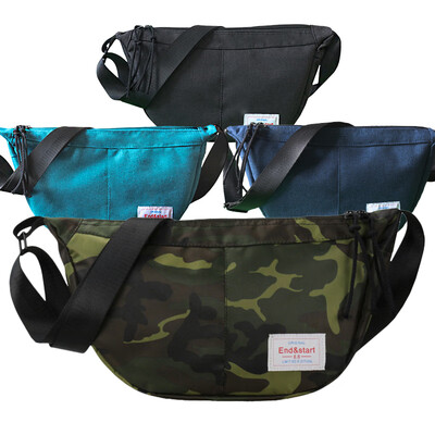 

Shoulder bag mens casual sports student bag slanting riding Oxford cloth