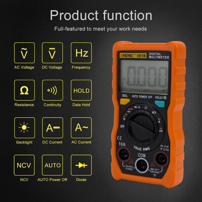 

ANENG Digital Multimeter Backlight ACDC Ammeter Voltmeter Ohm Tester Meter
