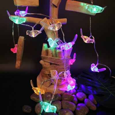 

Tailored Battery Powered Birds String Lights 20 LED Waterproof Lighting Garden Decor