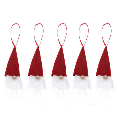 

5pcs Xmas Tree Hanging Ornaments Christmas Wreathe Santa Claus Pendants