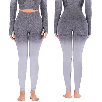 

Yoga Leggings Compression Slim Ombre Gym Seamless Leggings Sport Fitness Pants