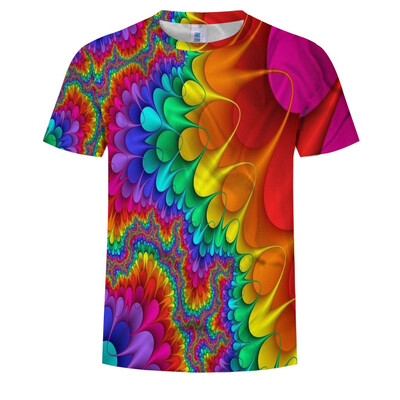 

Toponeto Mens Funny 3D Color Digital Printed Short Sleeves Fashion T Shirt Blouse Tee