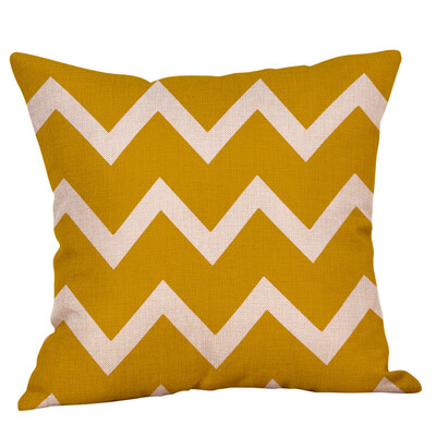 

〖Follure〗Mustard Pillow Case Yellow Geometric Fall Autumn Cushion Cover Decorative