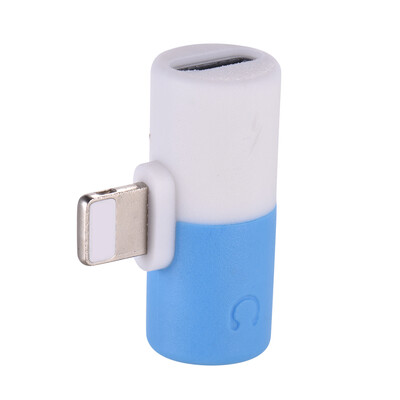 

2 in 1 Mini Lightning Splitter Adapter Audio AUX Converter Adapter with Dual Ports 35mm Headphone Jack Charging Port For iPhone X