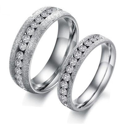 

Fashion Couple Ring Diamond Ring High Quality Stainless Steel for Men&Women