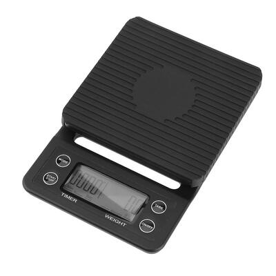 

5kg05g LCD Digital Coffee Weighing Scale Home Kitchen Bar Timer Balance