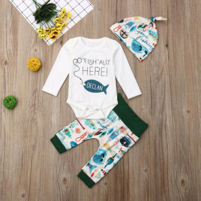 

AU Infant Baby Boy Girls Long Sleeve Playsuit Romper Clothes Leggings Outfit