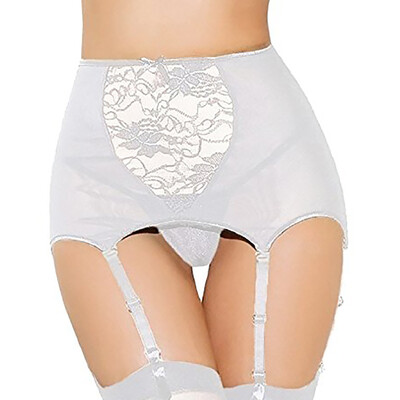 

Toponeto Women Sexy Lace Perspective Thigh-Highs Garter Belt Suspender Lingerie RD