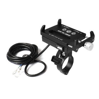 

GUB G-85E Motorcycle Phone Holder Electric Bike USB Charge Phone Mount Adjustable Handlebar Phone Holder
