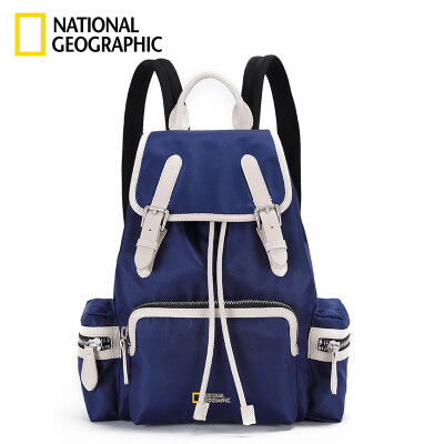 

National Geographic National Geographic Schoolbag Female Large Capacity Couple Backpack Male Nylon Student Military Multifunction Backpack Blue