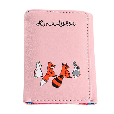 

Maison Fabre Wallet Women Simple Fox Cat Short Beautiful Wallet Coin Purse Card Holders Handbag Package Wallet For Credit Cards