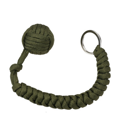 

Outdoor Camping Travel Protective Knit Lanyard Self Protect Steel Ball Tool