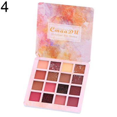 

CmaaDu 16 Colors Matte Eyeshadow Palette Long Lasting Waterproof Natural Makeup