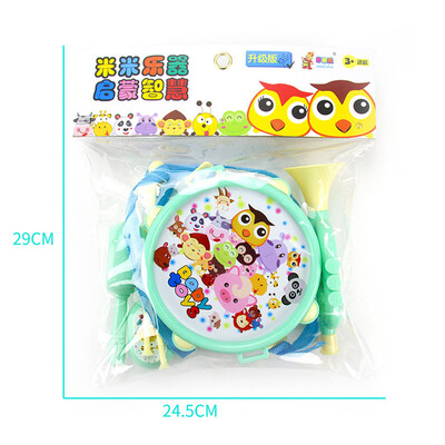 

Tailored 6PC Drum Musical Education Bell Toy Instrument Toy Birthday Presents GN