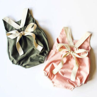 

Cute Newborn Baby Girl Bowknot Backless Romper Bodysuit Jumpsuit Outfits Clothes