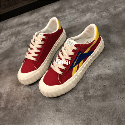 

chic Shoe Female 2018 Fall New Joker Korean Harajuku ulzzang Canvas Shoes Female Board Shoes