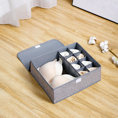 

Gobestart Clothes Storage Box Foldable Closet Organizer For Bra Underwear Drawer Divider