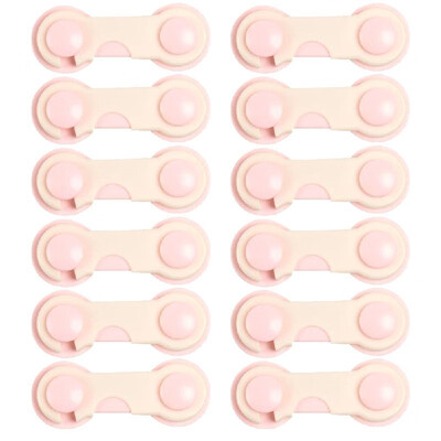 

12Pcs Child Security Protective Device Kids Box Drawer Cupboard Cabinet Wardrobe Door Fridge Safety Lock Safety Buckle