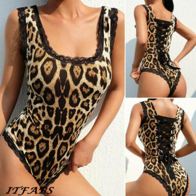 

Sexy Womens Floral Lace Bodycon Bandage Bodysuit Jumpsuit Short Romper Vest Tops