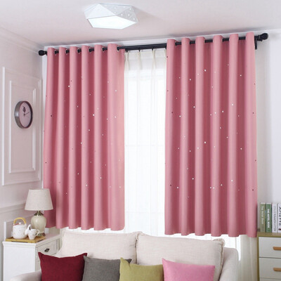 

Bright Stars Children Fabric Curtains For Children Bedroom Living Room Blue Pink Blackout Curtains Custom Made Curtain 100x200