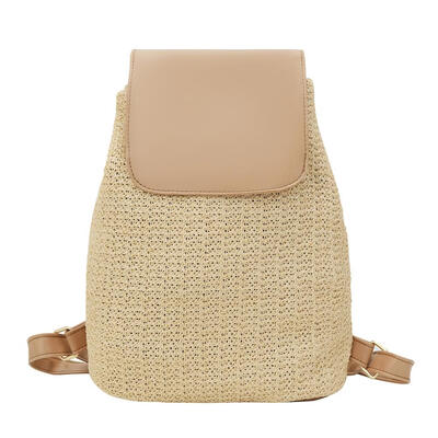 

Straw Backpacks Women Teenage Girls Travel Shoulder Bags Book Bags Rucksack