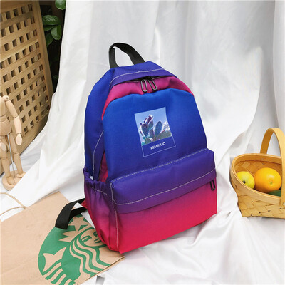 

The Gradual Colour-Colouring Fashion Shoulder Bag of Senior High School