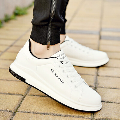 

Autumn canvas mens sports&leisure white shoes Korean version of the trend of shoes wild tide shoes white mens shoes