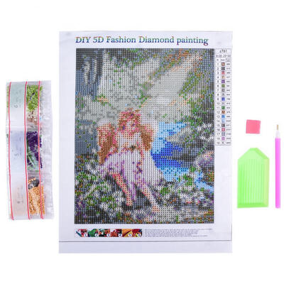 

Greensen DIY Diamond Cross-stitch Figure Painting Resin Stone Embroidery Arts Home Decor