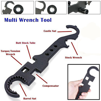 

〖Follure〗Combat Wrench Tools Steel Spanner Multi-Function Barrel Wrenchs Tool Kit