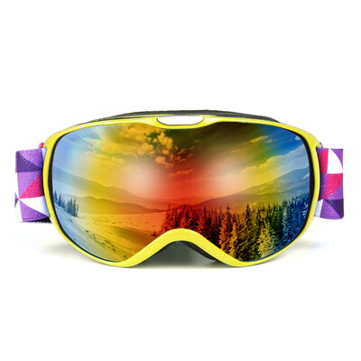

Anti-fogging Goggles Skiing OTG Goggle UV400 Protection Goggles Climbing Skating Snow Sports Coated Goggles for Kids