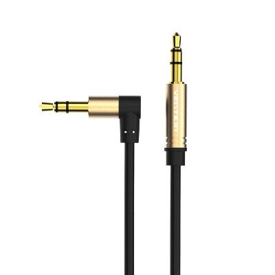 

VENTION 35mm Male to Male Audio Cable 90 Degree Right Angle AUX Audio Adapter Gold-plated Stereo Audio Jack for Car Smartphone He