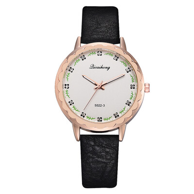 

Casual fashion scale ladies watch Korean style trendy PU belt watch