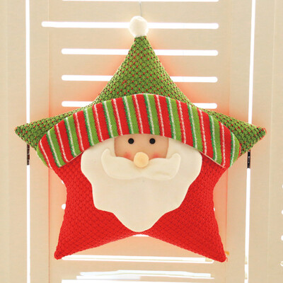 

Tailored Christmas Five-Pointed Star Pillow Home Office Sofa Cushion