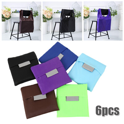 

6 Pack Folding Reusable Grocery Shopping Bags